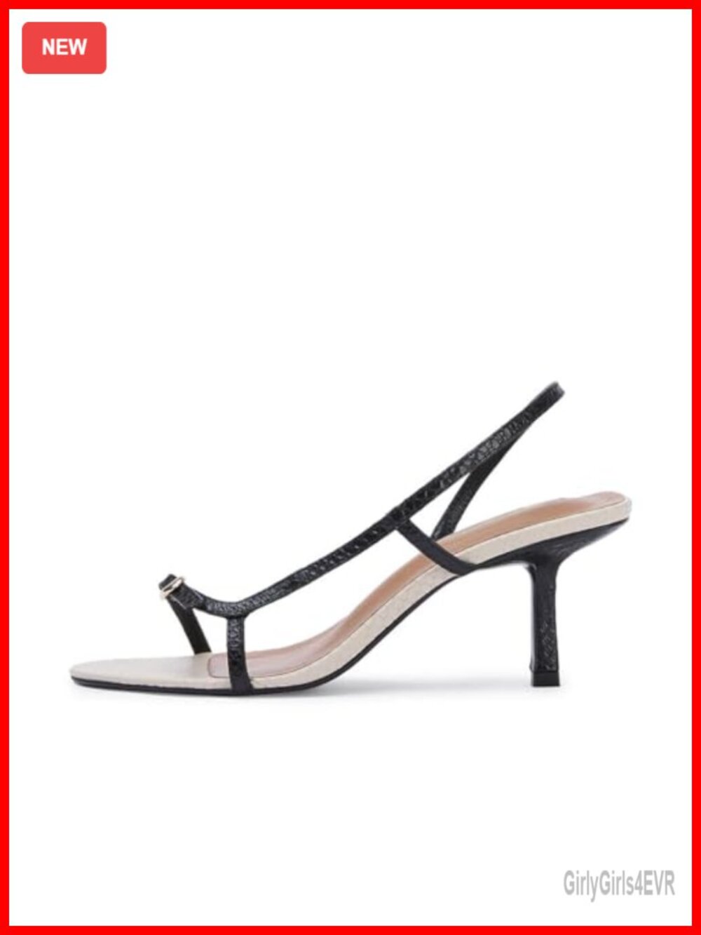 Womens Strappy Slingback Kitten Heel Open Toe Buckle Dress Sandals
